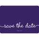 Purple Marker Photo Save the Date Cards Image 2 of 6